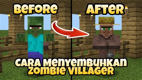 cara mengubah zombie villager menjadi villager